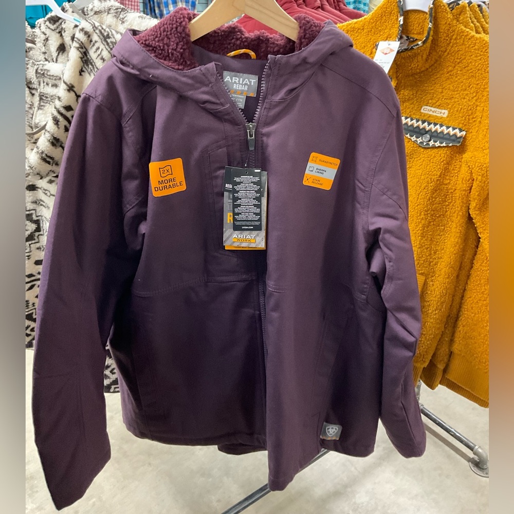 Ariat Rebar purple plum jacket
